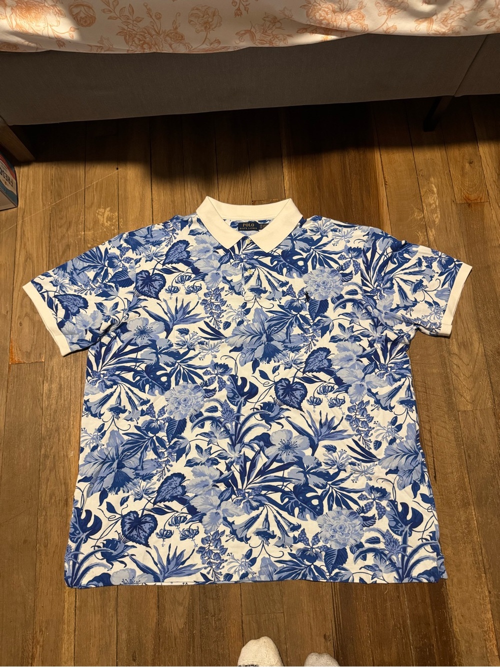Polo by Ralph Lauren Blue Floral Polo Shirt Size 3XB